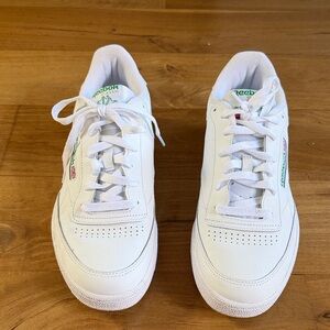 Reebok Mens Club C85 -  White and Green Sneakers | Sz 10